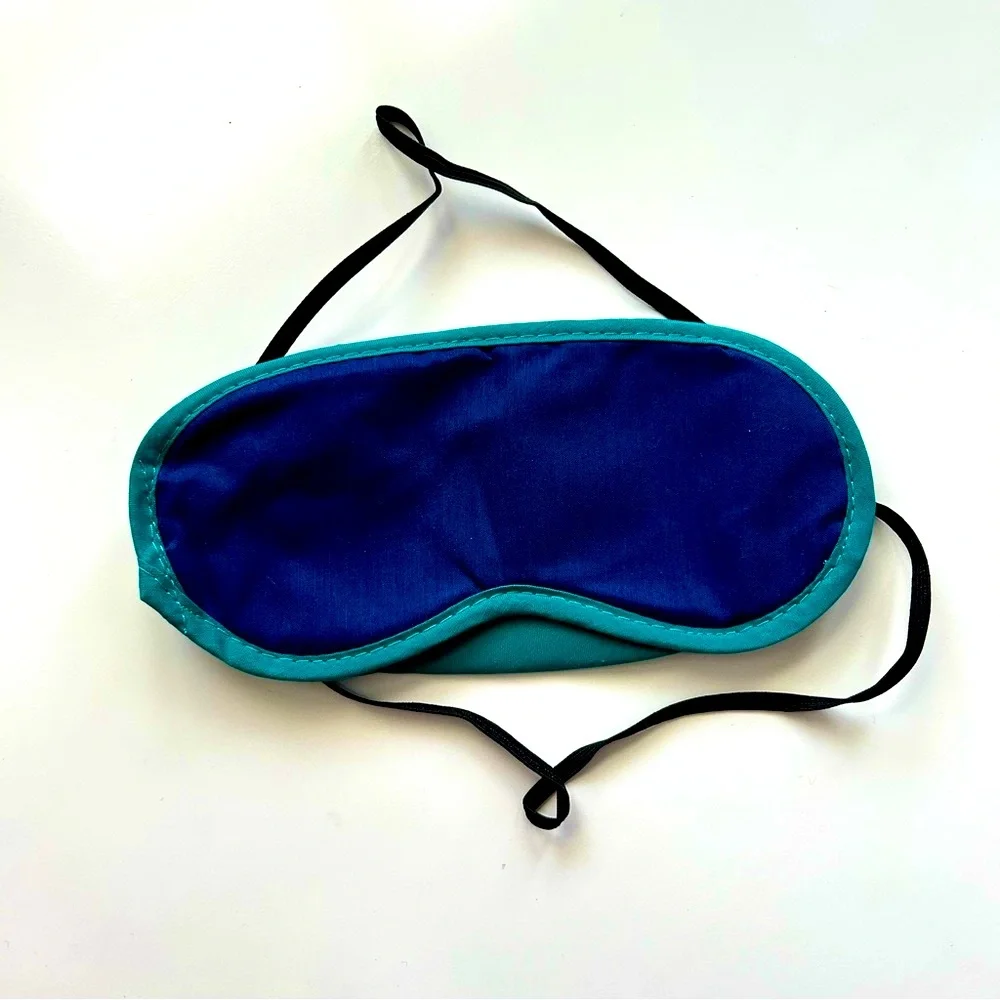 NWT Navy Blue and Teal Sleep Eye Mask Cover